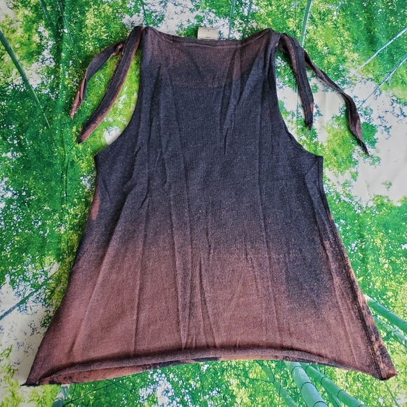 Tie Dye Spaghetti Strap | Green Blue Moose Nature | Youth Small - Picture 10 of 14